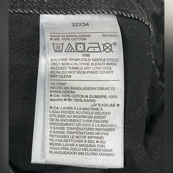 Old Navy Men’s Black Denim Regular Fit Jeans Size 32x34 - Picture 3 of 12